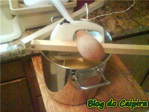 Consertei a batedeira!