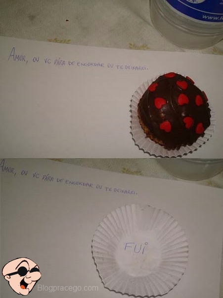 Acho que a mulher do cara era gordinha!