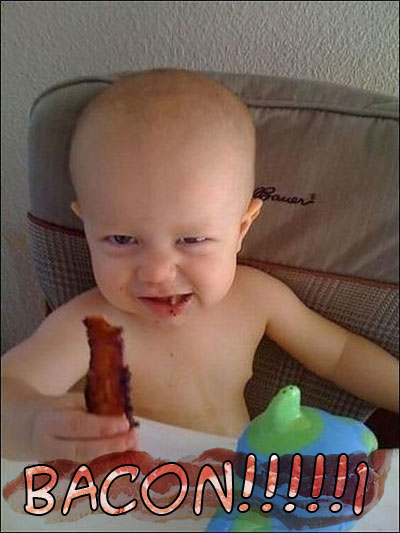 Gosto é de bacon, seu fela da gaita!!! :D