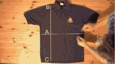 Com técnica de dobragem!